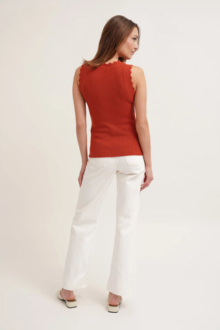 The Textured Sleeveless Sweater