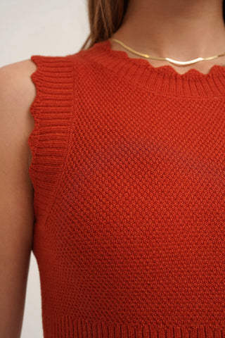 The Textured Sleeveless Sweater