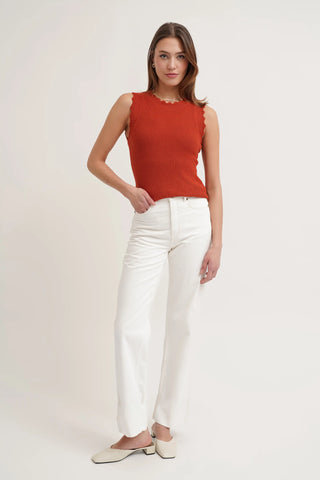 The Textured Sleeveless Sweater