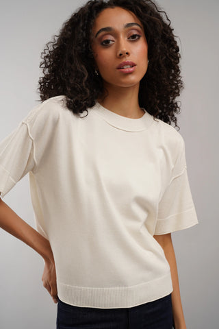 The Relaxed Knit Tee
