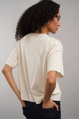 The Relaxed Knit Tee
