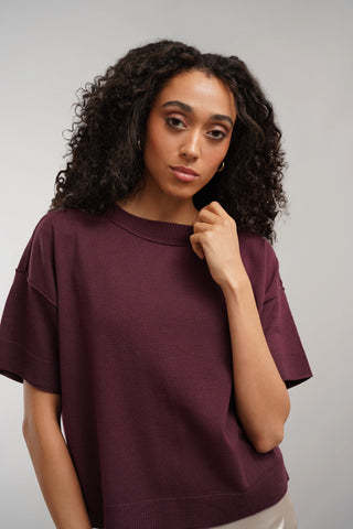 The Relaxed Knit Tee
