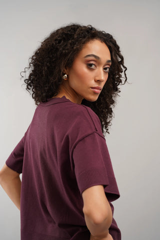 The Relaxed Knit Tee
