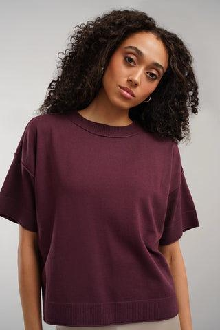 The Relaxed Knit Tee