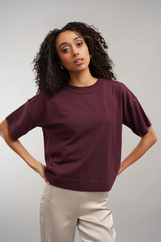 The Relaxed Knit Tee