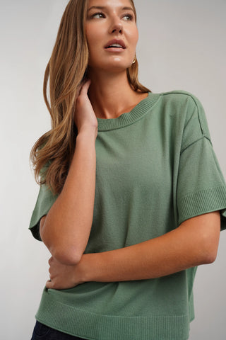 The Relaxed Knit Tee