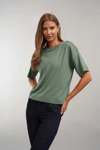 The Relaxed Knit Tee