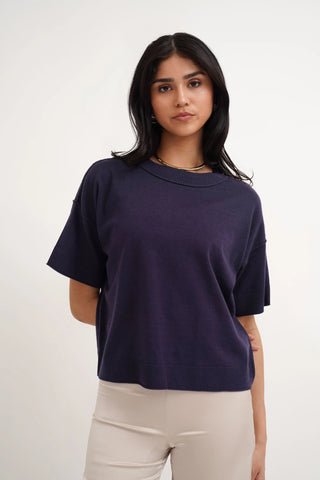 The Modern Boxy Knit Tee