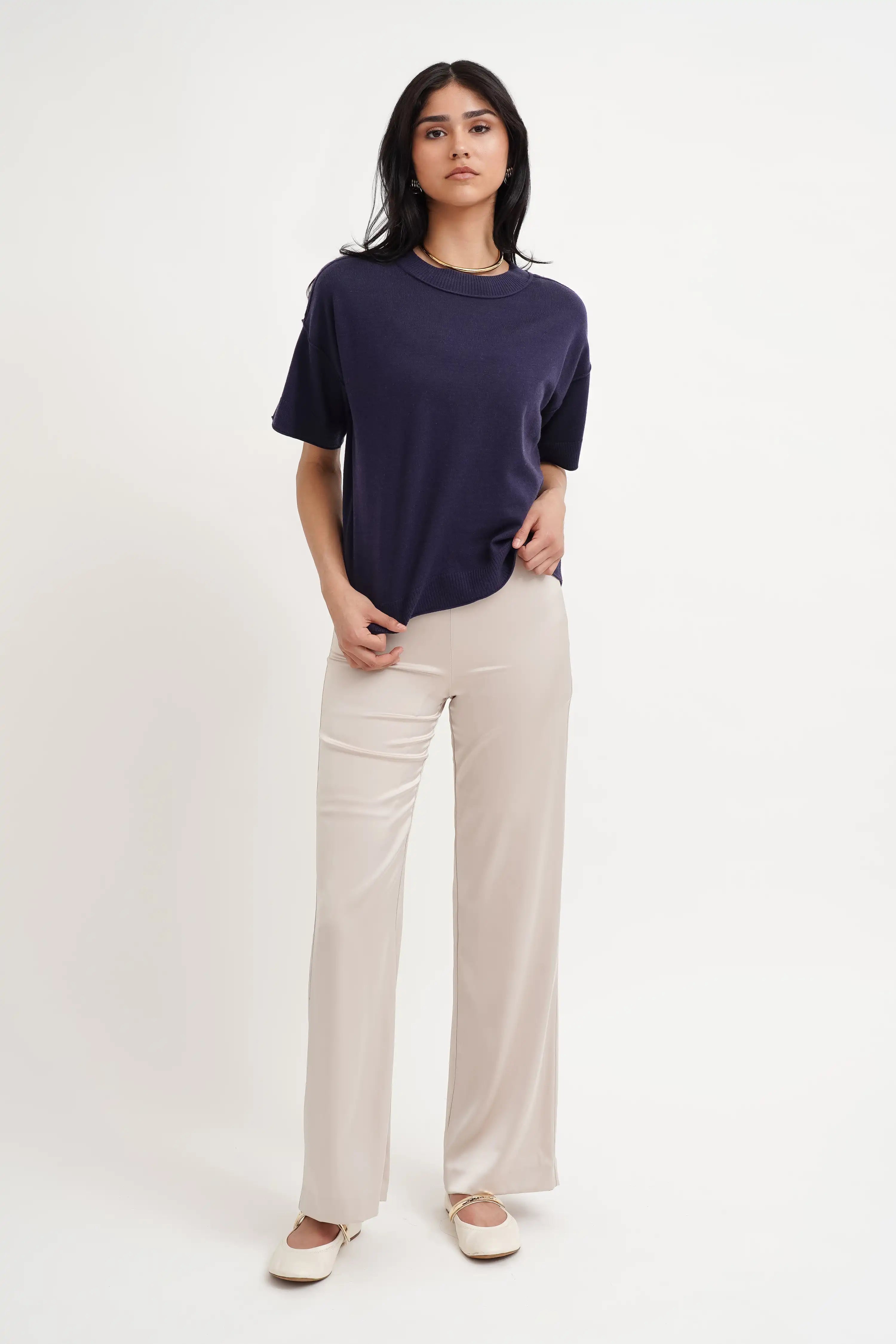 The Modern Boxy Knit Tee