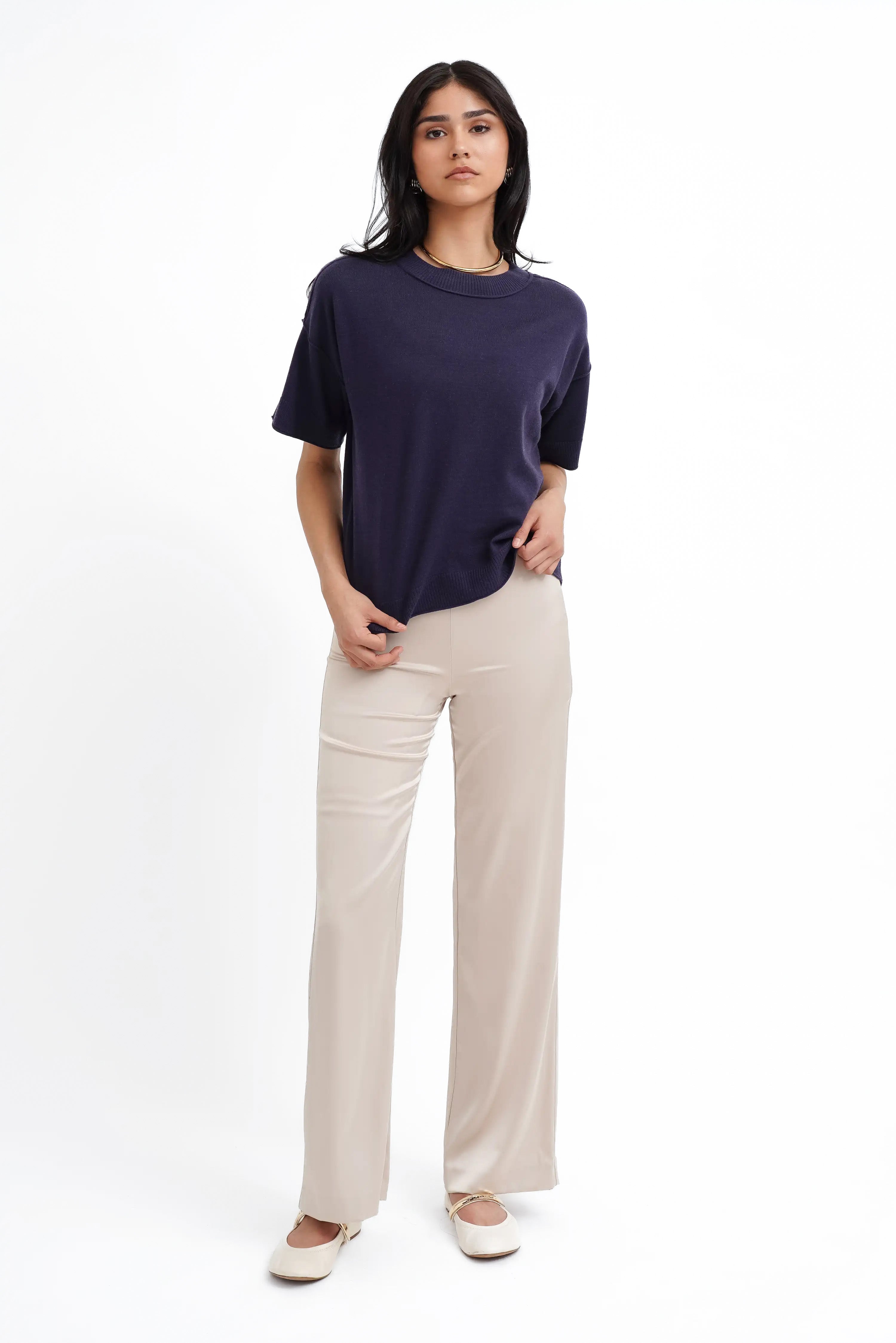 The Modern Boxy Knit Tee
