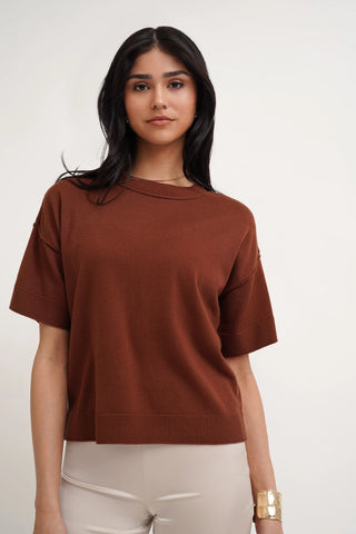 The Modern Boxy Knit Tee
