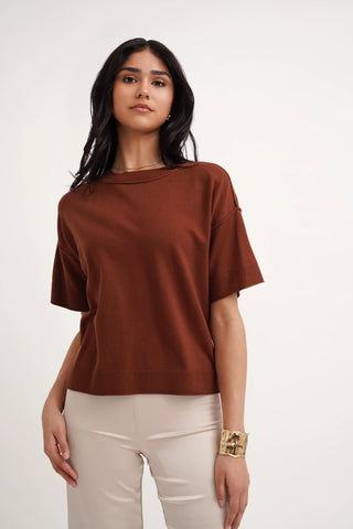 The Modern Boxy Knit Tee