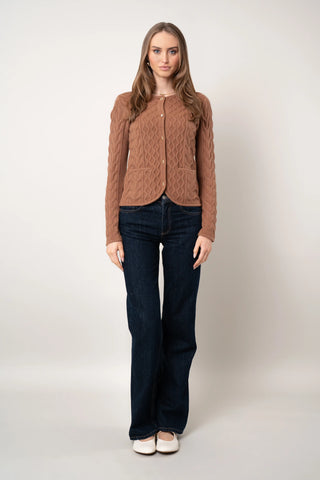 The Sculpted Cable Cardigan