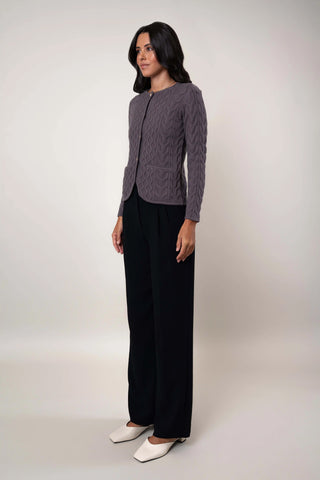 The Sculpted Cable Cardigan