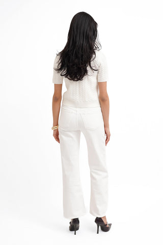 The Classic Cable Short Sleeve Cardigan