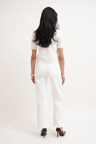 The Classic Cable Short Sleeve Cardigan