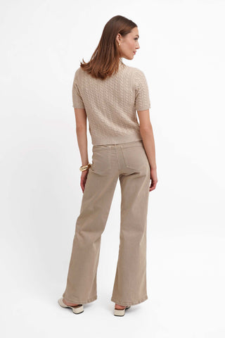 The Classic Cable Short Sleeve Cardigan