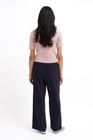 The Classic Cable Short Sleeve Cardigan