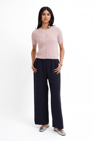 The Classic Cable Short Sleeve Cardigan
