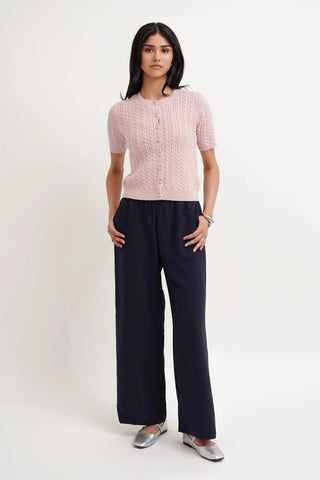 The Classic Cable Short Sleeve Cardigan