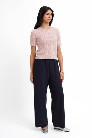 The Classic Cable Short Sleeve Cardigan