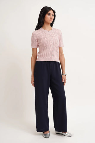 The Classic Cable Short Sleeve Cardigan