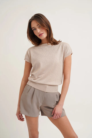 The Soft Drape Knit Tee
