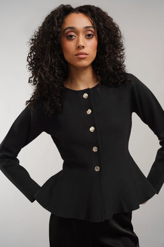 The Sculpted Button Cardigan