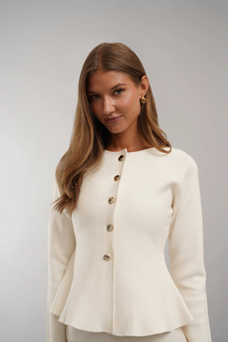 The Sculpted Button Cardigan