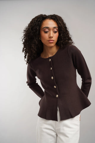 The Sculpted Button Cardigan