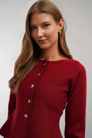 The Sculpted Button Cardigan