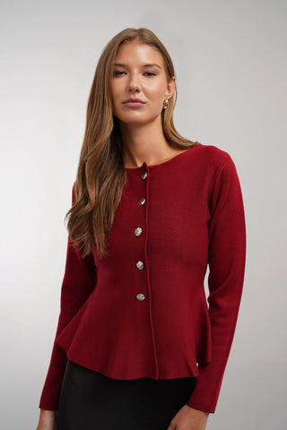 The Sculpted Button Cardigan