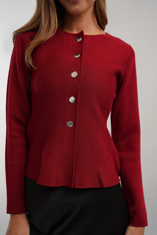 The Sculpted Button Cardigan