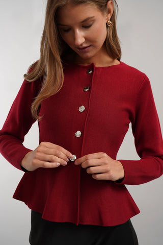 The Sculpted Button Cardigan