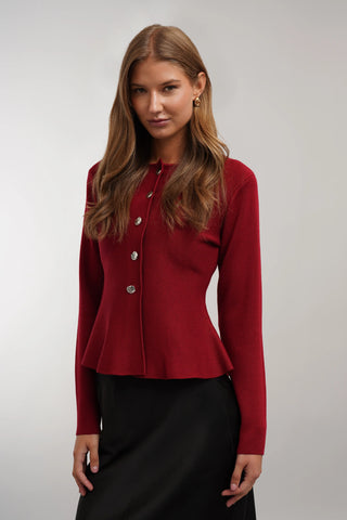 The Sculpted Button Cardigan