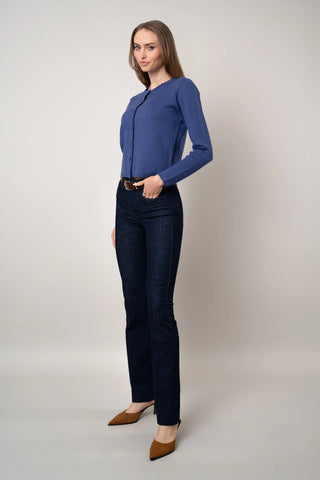 The Scalloped Button Cardigan
