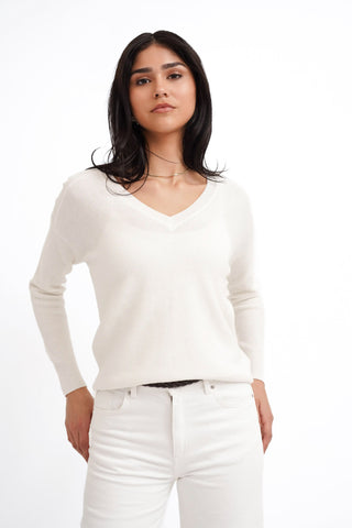 The Refined V-Neck Knit