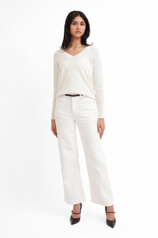 The Refined V-Neck Knit