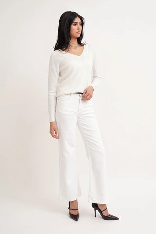 The Refined V-Neck Knit