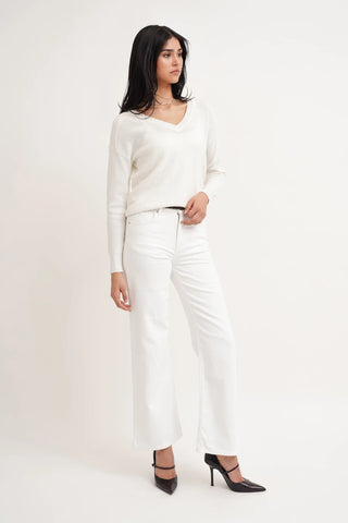 The Refined V-Neck Knit