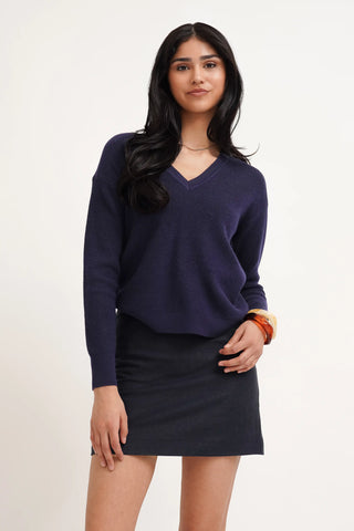 The Refined V-Neck Knit