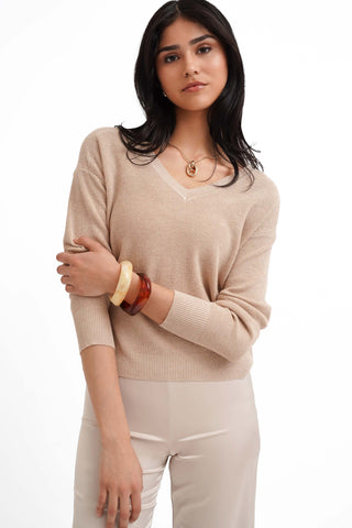 The Refined V-Neck Knit