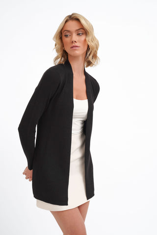 The Open Texture Long Cardigan