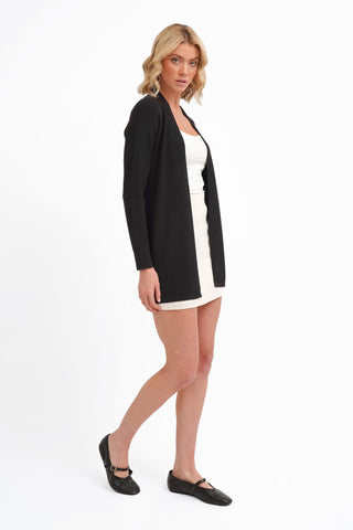 The Open Texture Long Cardigan