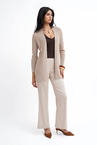 The Open Texture Long Cardigan