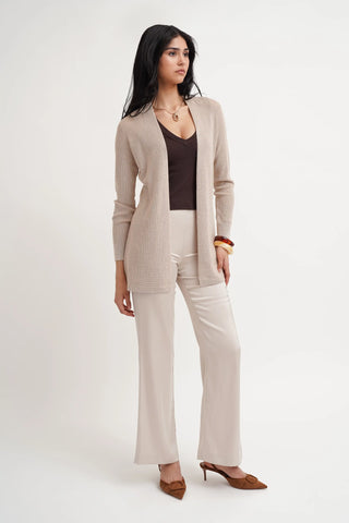 The Open Texture Long Cardigan