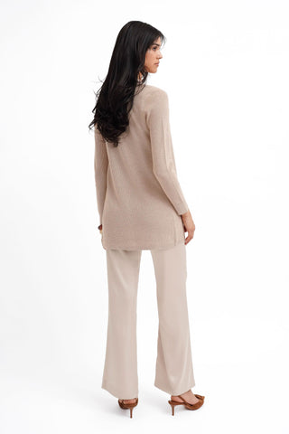 The Open Texture Long Cardigan