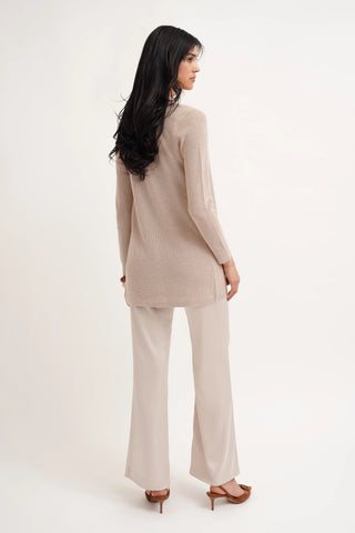 The Open Texture Long Cardigan