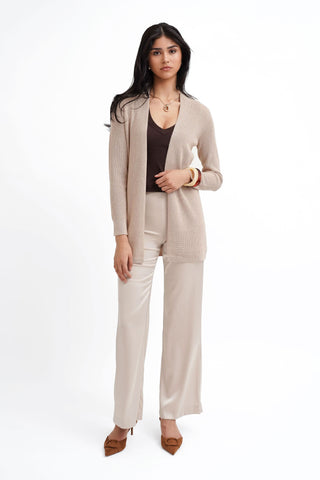 The Open Texture Long Cardigan