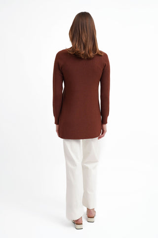 The Open Texture Long Cardigan